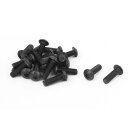 六角穴付きボルト 小ねじ 六角ソケットボタンヘッドねじ ブラック 合金スチール M5 x 16mm 20個入り(4)