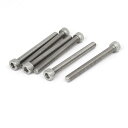六角穴付きボルト 304ステンレス M6 x 60mm DIN912 シルバートーン 6個入り
