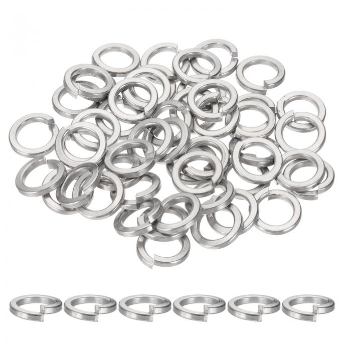 M12 スプリングロックワッシャー 304ステンレス鋼製 分割ロックワッシャー ネジボルト 車両 建設機械用..