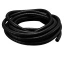 コルゲートチューブ 配線整理 外径15.8mm 電気配線用 ブラック 7M