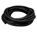 コルゲートチューブ 配線整理 外径15.8mm 電気配線用 ブラック 8M