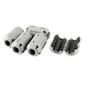 フェライトコア EMI RFIノイズフィルター 19 x 17 x 34mm グレー UF90B 5個入り 9mmのケーブル用
