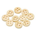 10個16L木製ボタン3/8