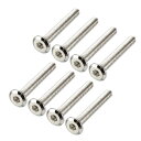 六角穴付ボルト ファスナー 家具継手 家具ボルト M6x45mm 炭素鋼 8個入り