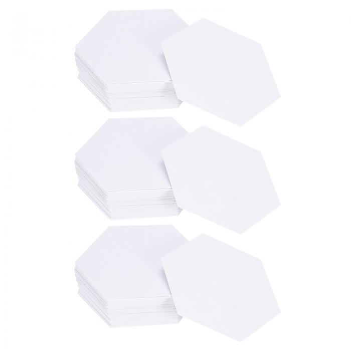 キルティング用 300枚入り六角形ペーパーピーシングペーパー 1.25インチ 英語ペーパーピーシングテンプ..