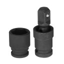 24mm インパクトレンチ用シャローソケット インパクト用ソケット スナップオンツール 13 mm ドライブ CR-MOスチール 360度回転 ユニバーサルジョ...