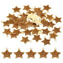 PATIKIL 40個 スター装飾 ペンタグラムブレスレット装飾ペンダント 宝石メイキングブレスレットイヤリングネックレスDIY用 小さなバルクレジン合金グリッター ゴー ルデン