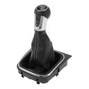 HOPESPANNER 2004-2009年のVWに対応 Golf 5 MK5 GTI GTD R32用のカバー付き5速マニュアルギアシフトノブ。プラスチック製...