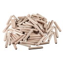 木製のダボ ウッドキルン 乾燥した溝付き面取りハードウッド 8x50mm 100pcs