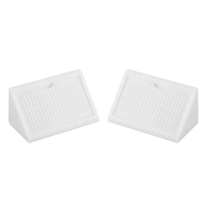 アングルブラケット コーナーブレース プラスチック ホワイト 4穴 42mmx20mmx20mm 100個入り