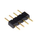 プラグヘッダ 4ピン 銅 絶縁プラスチック 幅10mm DCオスメスジャック 100個入り(3)