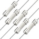 スローブローヒューズ時間遅延リード線 5mm x 20mm 250V T15A セラミックヒューズ 5個