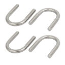 Uボルト スレッドファスナー パイプクランプ 304ステンレススチール M6x25mm 4個入り