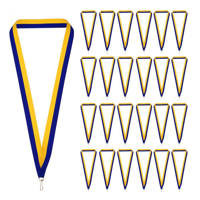 PATIKIL アワードネックリボン、50パックのポリエステルメダルランヤード、スナップクリップ付きのブ ..