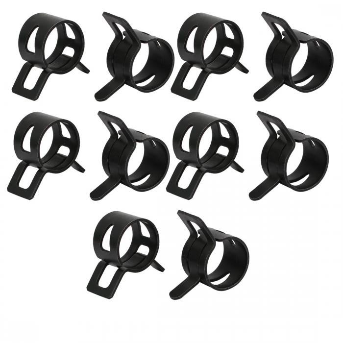 商品詳細 特徴 【属性1】仕上げ：黒酸化物;厚さ:1mm【属性2】幅:12mm;フィットホース外径:15mm【属性3】製品名:スプリングホースクランプ;パッケージ内容:10個 x スプリングホースクランプ【属性4】メインカラー:ブラック;材質:65Mn スプリングスチール【属性5】重量:48g【商品説明】商品説明: 65Mnスプリングスチール製、ブラックオキサイドフィニッシュです。 フィットホース外径:15mm 自動車用燃料ライン、小型エンジン、エアーホース、シリコン真空ホースなどへの応用です。 注意書き ■商品の色及びサイズは、撮影状況やPC環境により多少異なって見える場合がございます。 ■サイズは目安です。商品により若干の誤差がございます。 ■メーカーの都合により、商品細部のデザインや素材が予告無く変更される場合がございます。