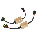 A ABSOPRO LED 車のヘッドライト キャンバス デコーダ C16 H11 H8 H9 880 881 エラーフリー警告抵抗器 デコーダ交換用アンチフリッカー抵抗器 プラスチック ブラック (2 個セット)