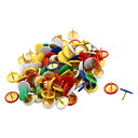 画鋲 画びょう 親指鋲 金属 プラスチック ブルー グリーン ホワイト イエロー コルクボード 掲示板 100個入り