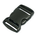 サイド バックル サイド クイック リリース バックル ラゲージ用 3.5cmスペア パート バッグ用 ブラック プラスチック
