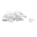 イヤホンキャップ ダストプラグ マイクロ USB ポート用 9 x 6 x 4mm ソフトプラスチック素材 25個入り