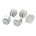 デュアルUSB(Aタイプ) DIP 8-ピンメスジャックコネクタ コネクタ 直角 5個入り(2)