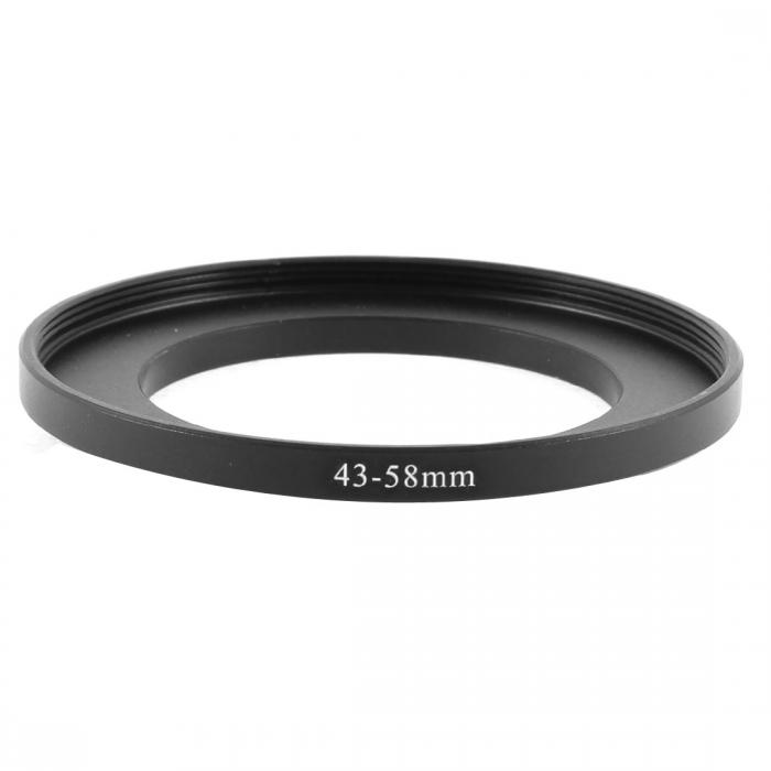 43-58mm レンズフィルター アダプタステップアップ アルミ製 カメラ部品