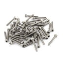 丸頭機ねじボルト M2 x 14mm ステンレススチール製 六角穴付き 50個入り