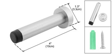 ソウテン uxcell ドア ストッパー 家庭用 オフィス ベッドルーム 亜鉛の合金 ハードウェア 壁に取付 10cm 長さ