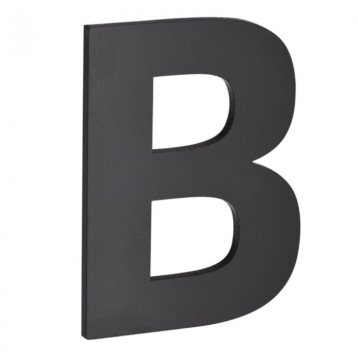 ハウスレターB 3Dセルフ粘着 アクリル製 マットブラック ホテルメールボックスアドレス用 長さ4.4cm