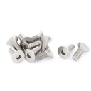 皿ボルト ネジボルト 六角穴付きボルト 皿フラットヘッド 304ステンレス鋼 M8×20mm 10個
