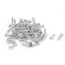 六角穴付きボルト 皿ボルト 304ステンレス鋼 フラットヘッド 50個入り M2*8mm