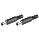 DCオスコネクタ DC電源ケーブルジャックアダプタ 5.5mm x 2.5mm x 9mm 2個入り