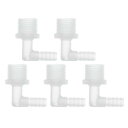RATCHROLL 5個のプラスチックホースバーブフィッティング5/16"ホースバーブG1/2メスNPTエルボーバーブアダプタークリアPP