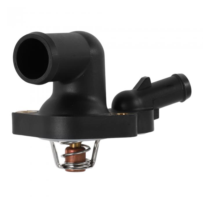 VekAuto 1個のMiniに対応 CooperS 1.6L 2002-2008用の車載サーモスタット耐久性のあるプラスチック製ブラックインナーエンジン冷却水サーモスタットハウジングアセンブリ