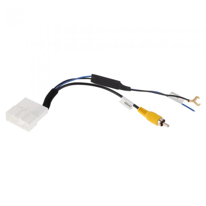 HEROFFIX 1個のリバースカメラリアビューカメラアダプターワイヤーハーネスケーブル トヨタに対応用フロントリバースバックアップカメラ配線ハーネスホワイトメタル