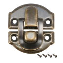 ボックスラッチ 29 x 26 x 6mm 装飾ハプス ジュエリーケースキャッチ スクリュー付き 20個入り