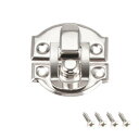 21 x 20 x 4mm ボックスラッチ 小型装飾ハス 宝石ケースキャッチ シルバートーン 50個入り