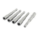 ソケットビット 六角 スパナ ナット ドライバ ビット クロムバナジウム 5個入り 6.35mm シャンク 5.5mm