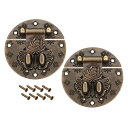 ボックスラッチ アンティークスタイルラッチ レトロスタイル ブロンズトーン 59mm 2セット入り