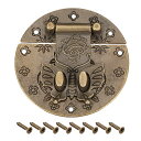 ボックスラッチ アンティークスタイルラッチ レトロスタイル ブロンズトーン 73mm 1セット入り