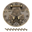 ボックスラッチ アンティークスタイルラッチ レトロスタイル ブロンズトーン 98mm 1セット入り
