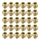 インサートナット 六角ソケット 亜鉛合金 M4 長さ8mm 30個入り
