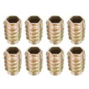 六角ナット M10内部スレッド ジンク合金製 長さ24mm 8個入