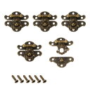 ハスプラッチ クラスプ 長方形 木製ケース クラシック 28x23mm 5セット入