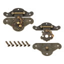ハスプラッチ クラスプ 長方形 木製ケース対応 82x65mm 2セット入