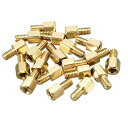 六角スタンドオフスペーサー M4 6+6mmメスオススレッド PCBピラー 20個入り