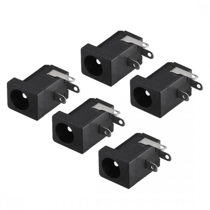 DCパワージャック メスマウントコネクタアダプタ 5.5mmx2.1mm DC-005 3ピン 5個入りのサムネイル