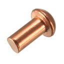 銅ソリッドリベット 5 mmx10 mm ラウンドヘッド ソリッド銅リベットファスナー 航空機リベット 50個入り