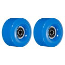 PATIKIL 32 x 58mm ローラースケート車輪 ベアリング付き 2個 82A クワッドスケートの交換 複列スケート用 屋内屋外スケートボード用 ブルー