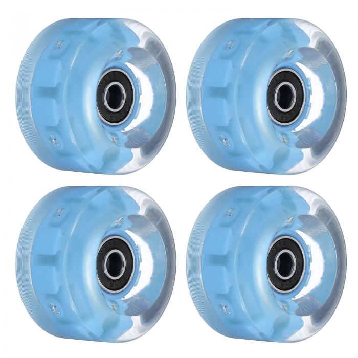 PATIKIL 32 x 58mm ローラースケート車輪 ベアリング付き 4個 ライトアップホイール クワッドスケートの交換 複列スケート スケートボード用 ブ...