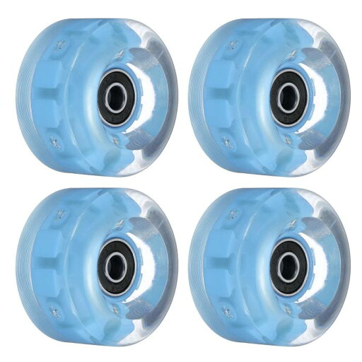 PATIKIL 32 x 58mm ローラースケート車輪 ベアリング付き 4個 ライトアップホイール クワッドスケートの交換 複列スケート スケートボード用 ブルー PATIKIL 32 x 58mm ローラースケート車輪 ベアリング付き 4個 ライトアップホイール クワッドスケートの交換 複列スケート スケートボード用 ブルー